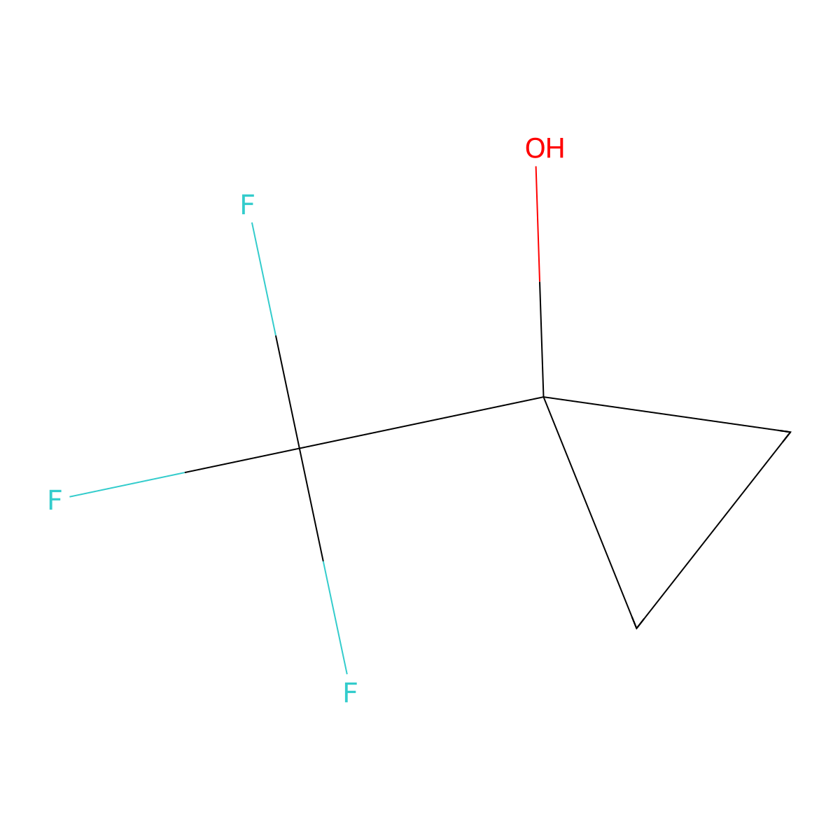 1-(Trifluoromethyl)cyclopropan-1-ol molecular structure, CAS 1303531-72-7