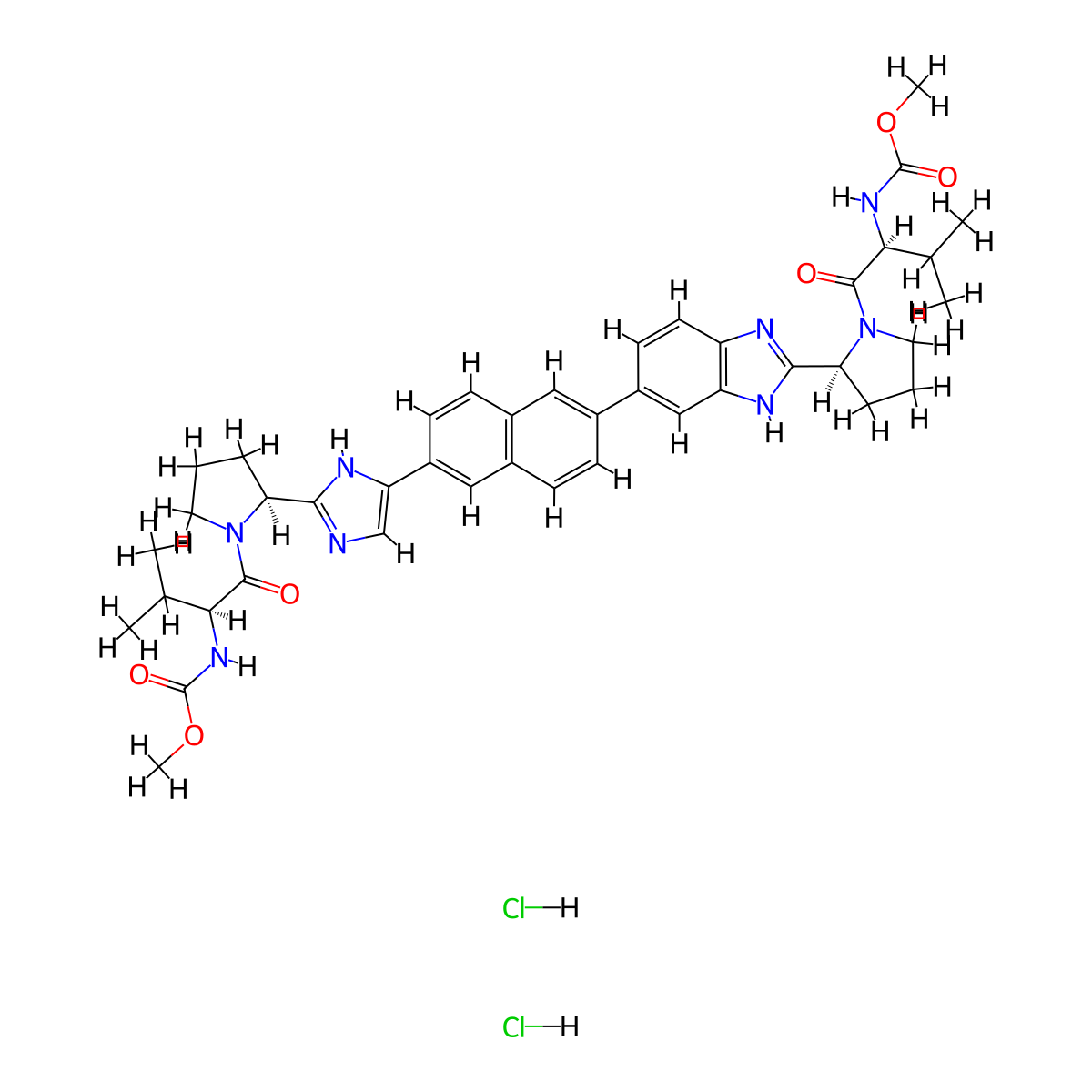 Ravidasvir dihydrochloride molecular structure, CAS 1303533-81-4