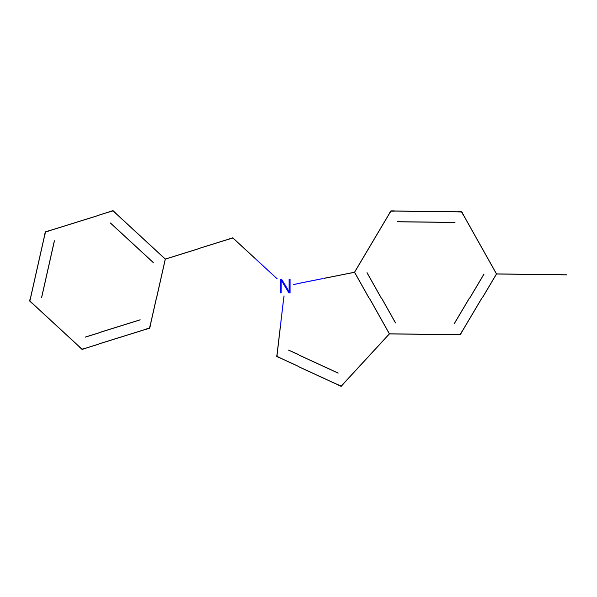 1-Benzyl-5-methyl-1H-indole molecular structure, CAS 130360-87-1