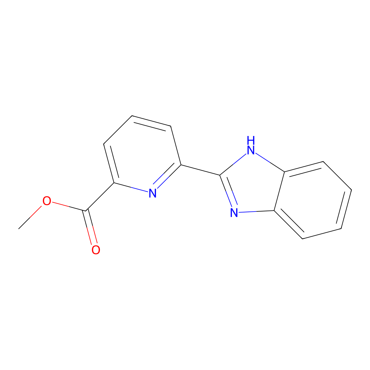 Methyl 6-(1H-benzo[D]imidazol-2-YL)picolinate molecular structure, CAS 1303614-25-6