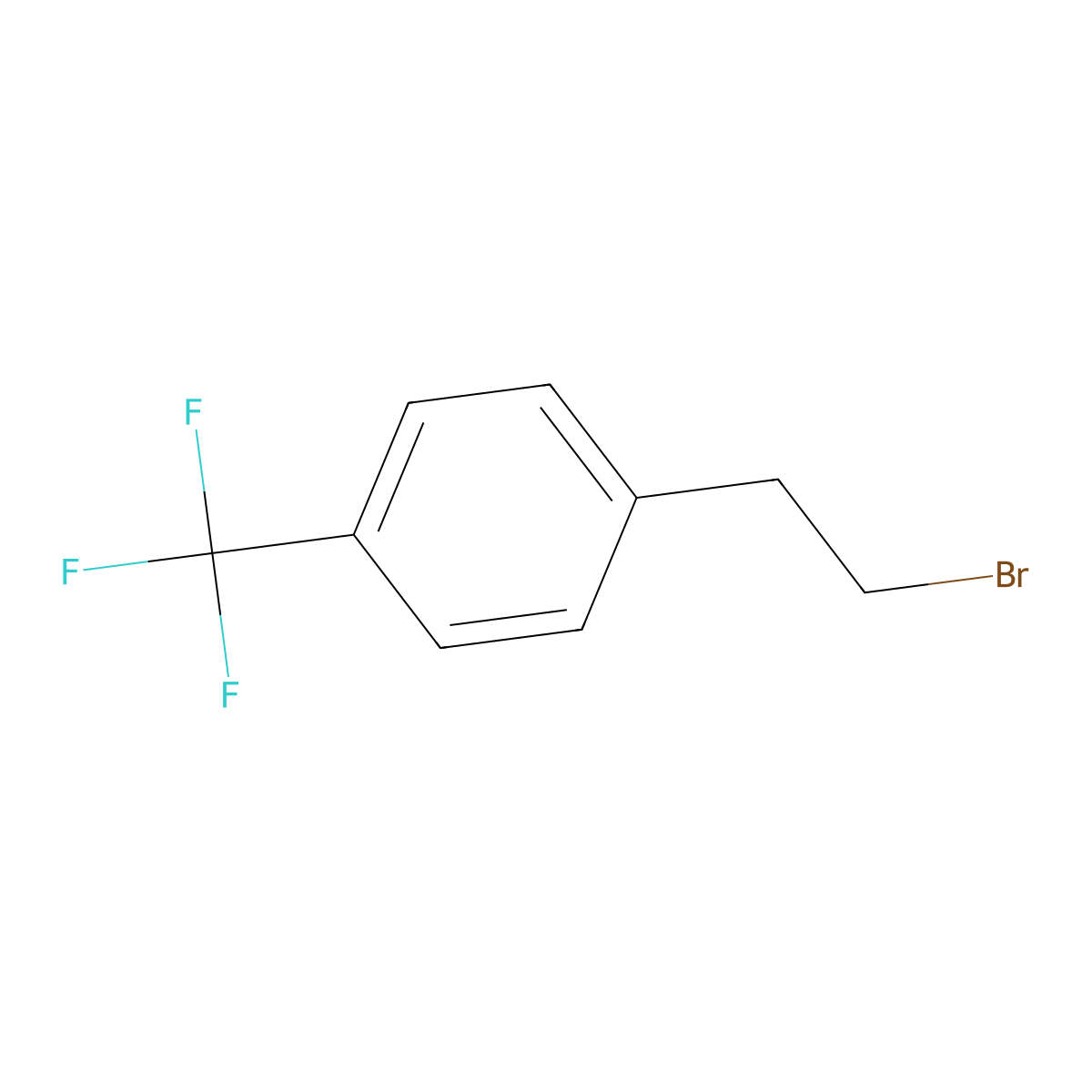 1-(2-Bromoethyl)-4-(trifluoromethyl)benzene molecular structure, CAS 130365-87-6