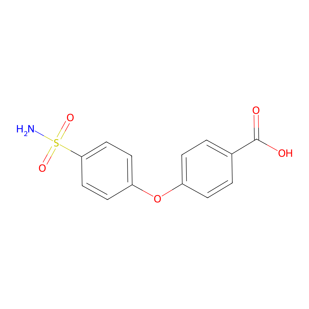 4-(4-Sulfamoylphenoxy)benzoic acid molecular structure, CAS 1303671-94-4