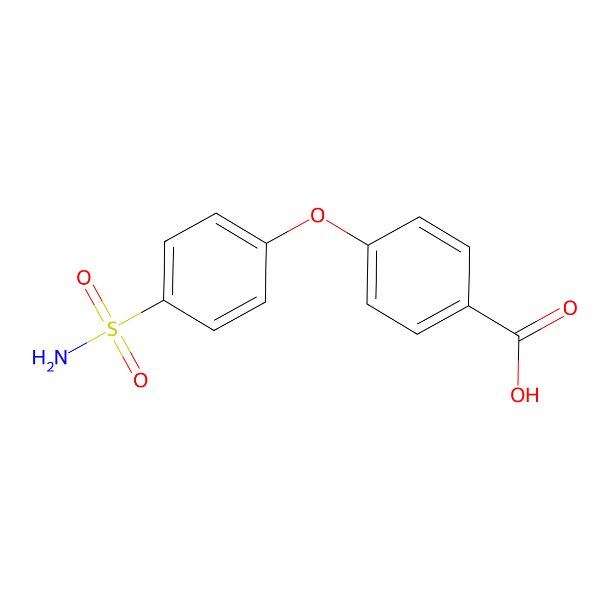 4-(4-Sulfamoylphenoxy)benzoic acid molecular structure, CAS 1303671-94-4