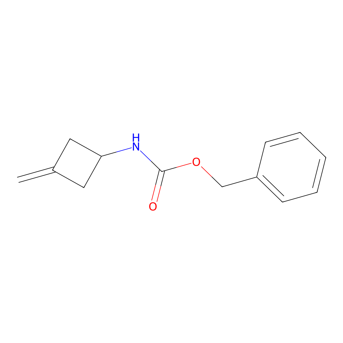benzyl N-(3-methylidenecyclobutyl)carbamate molecular structure, CAS 130368-98-8