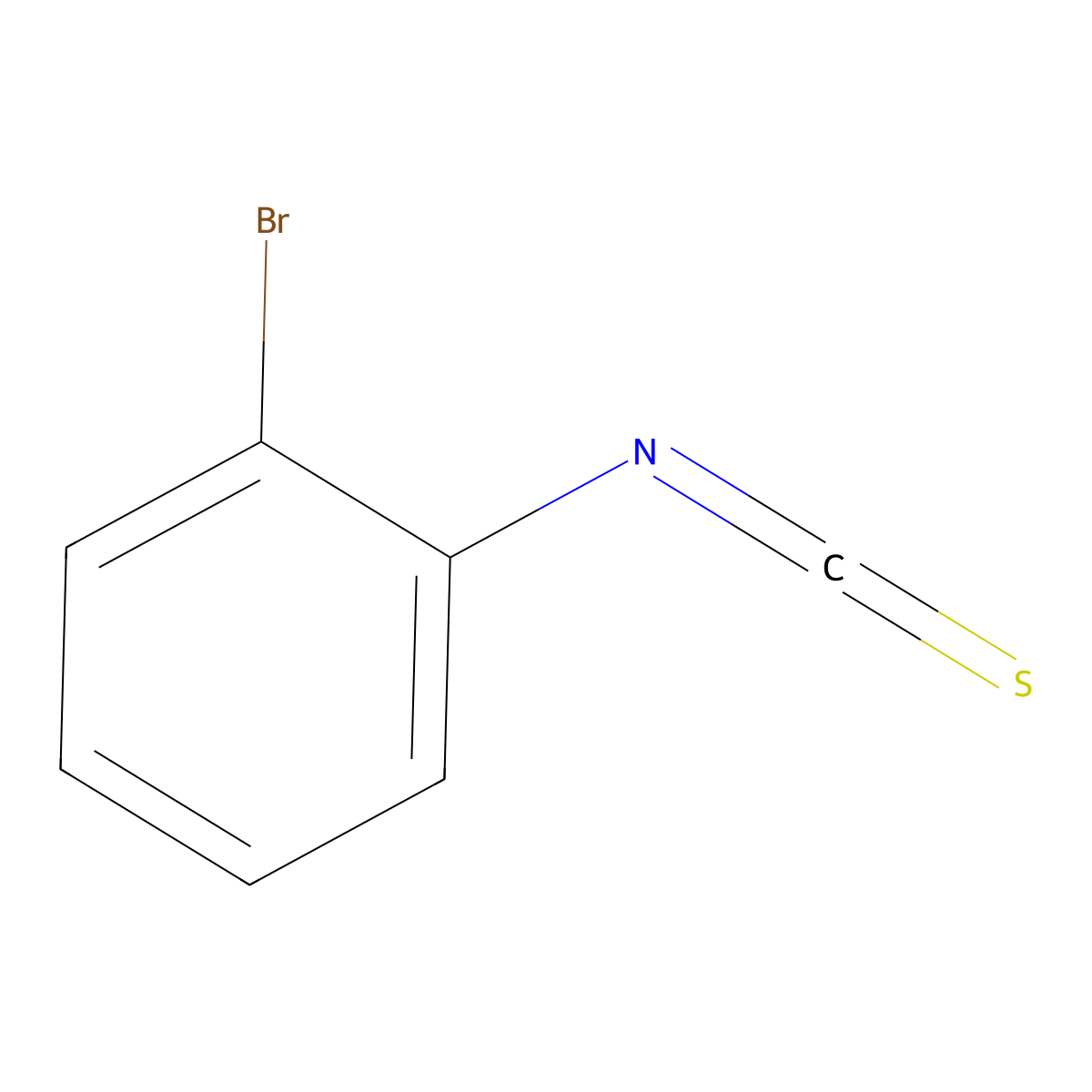 1-Bromo-2-isothiocyanatobenzene molecular structure, CAS 13037-60-0