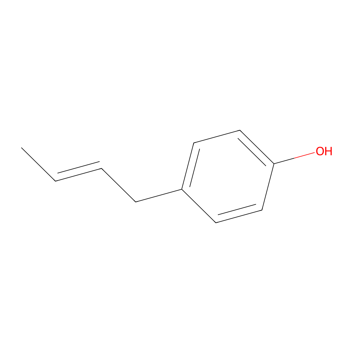 4-(2-Butenyl)phenol molecular structure, CAS 13037-71-3