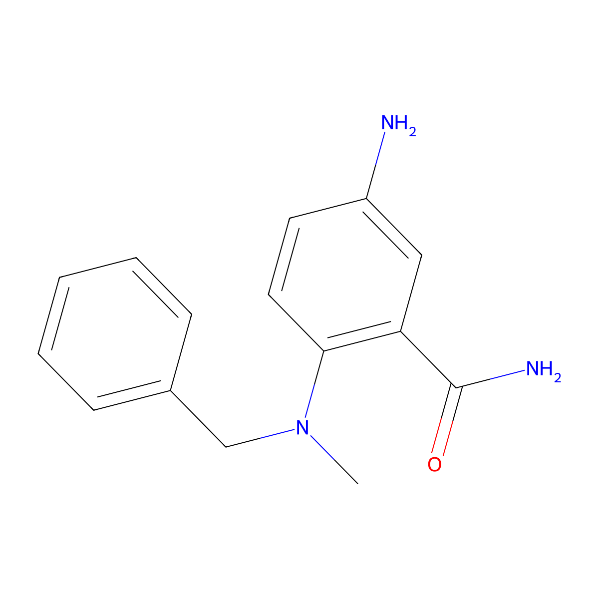 5-Amino-2-(benzyl(methyl)amino)benzamide molecular structure, CAS 1303752-11-5