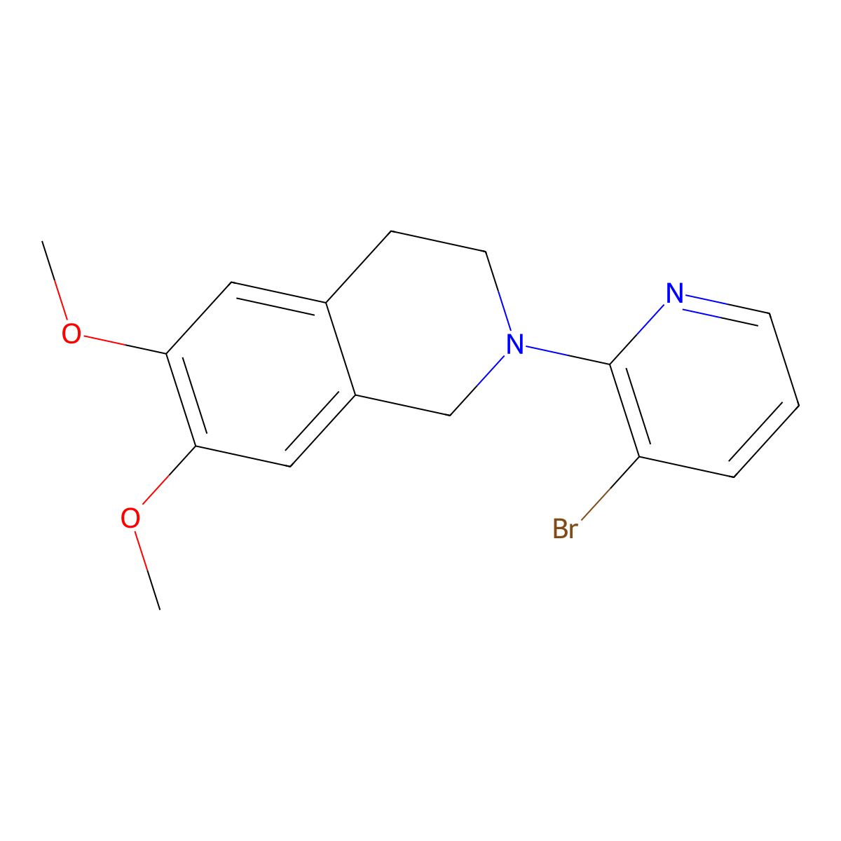 2-(3-Bromopyridin-2-yl)-6,7-dimethoxy-1,2,3,4-tetrahydroisoquinoline molecular structure, CAS 1303760-71-5