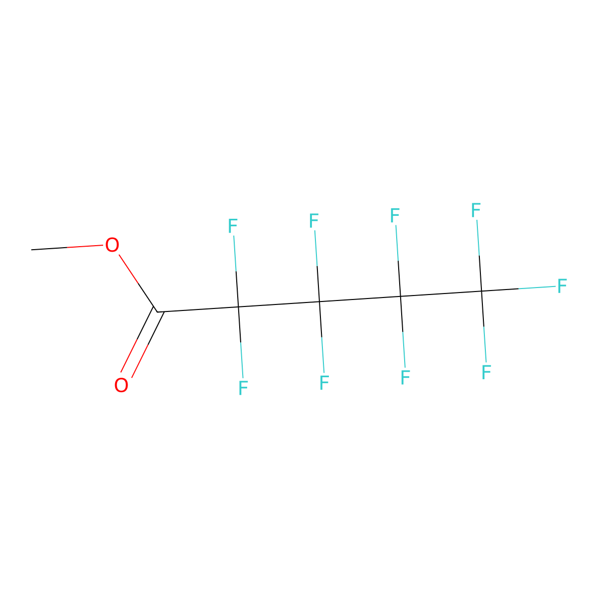 Methyl Nonafluorovalerate molecular structure, CAS 13038-26-1