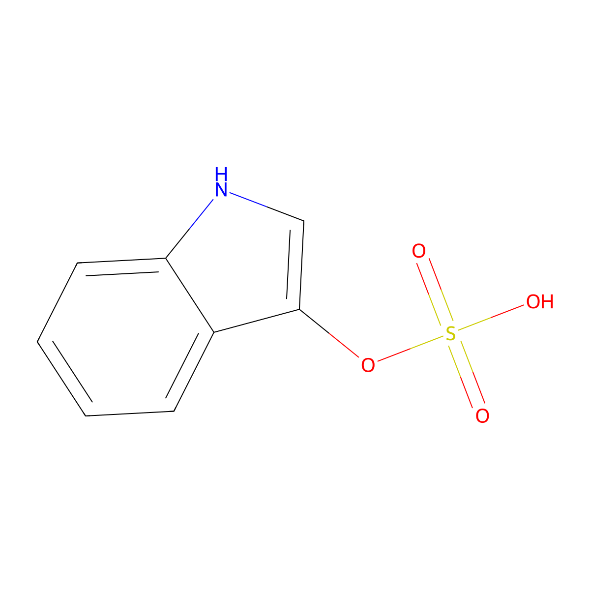 Indoxyl Sulfate molecular structure, CAS 130385-38-5