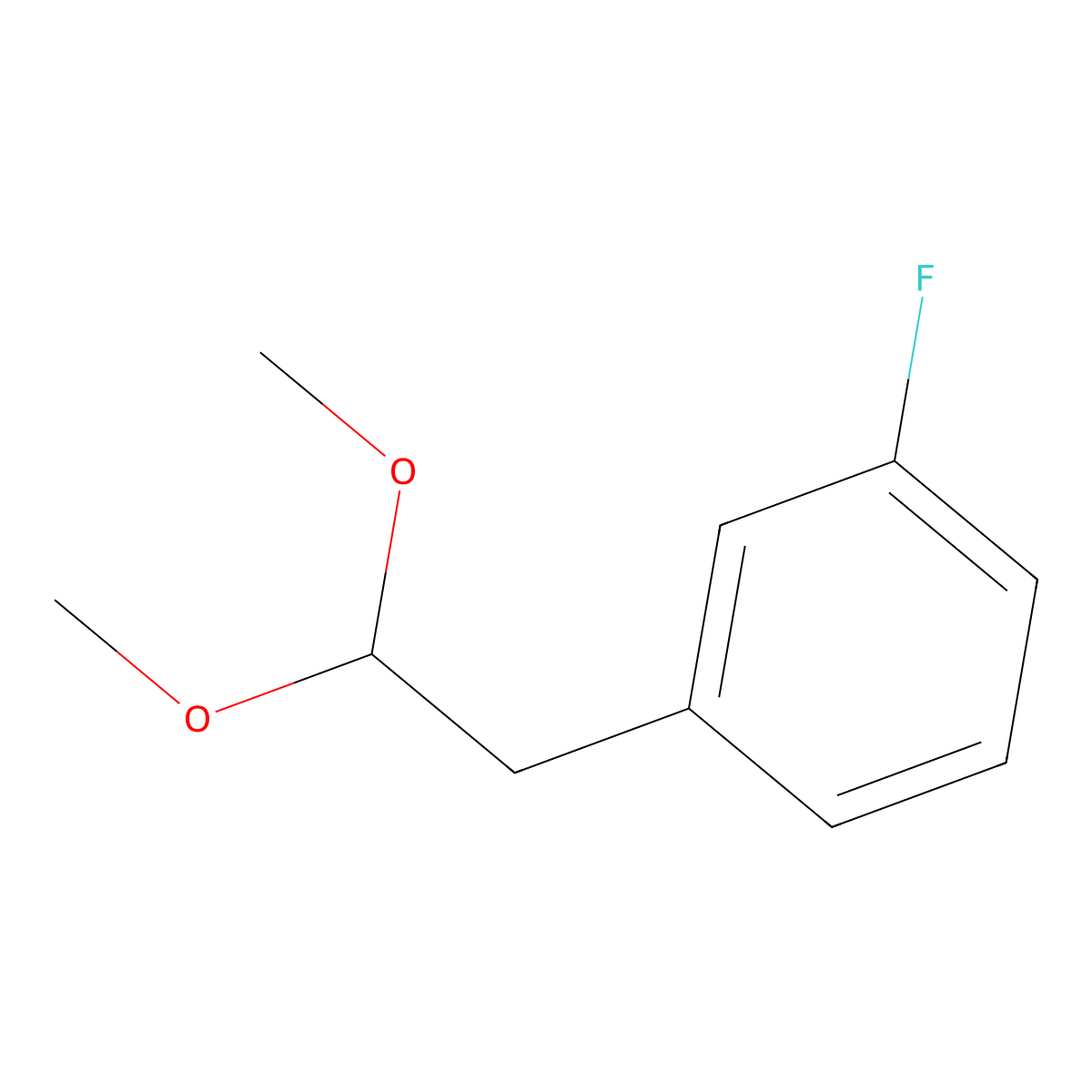 1-(2,2-Dimethoxyethyl)-3-fluorobenzene molecular structure, CAS 1303889-62-4