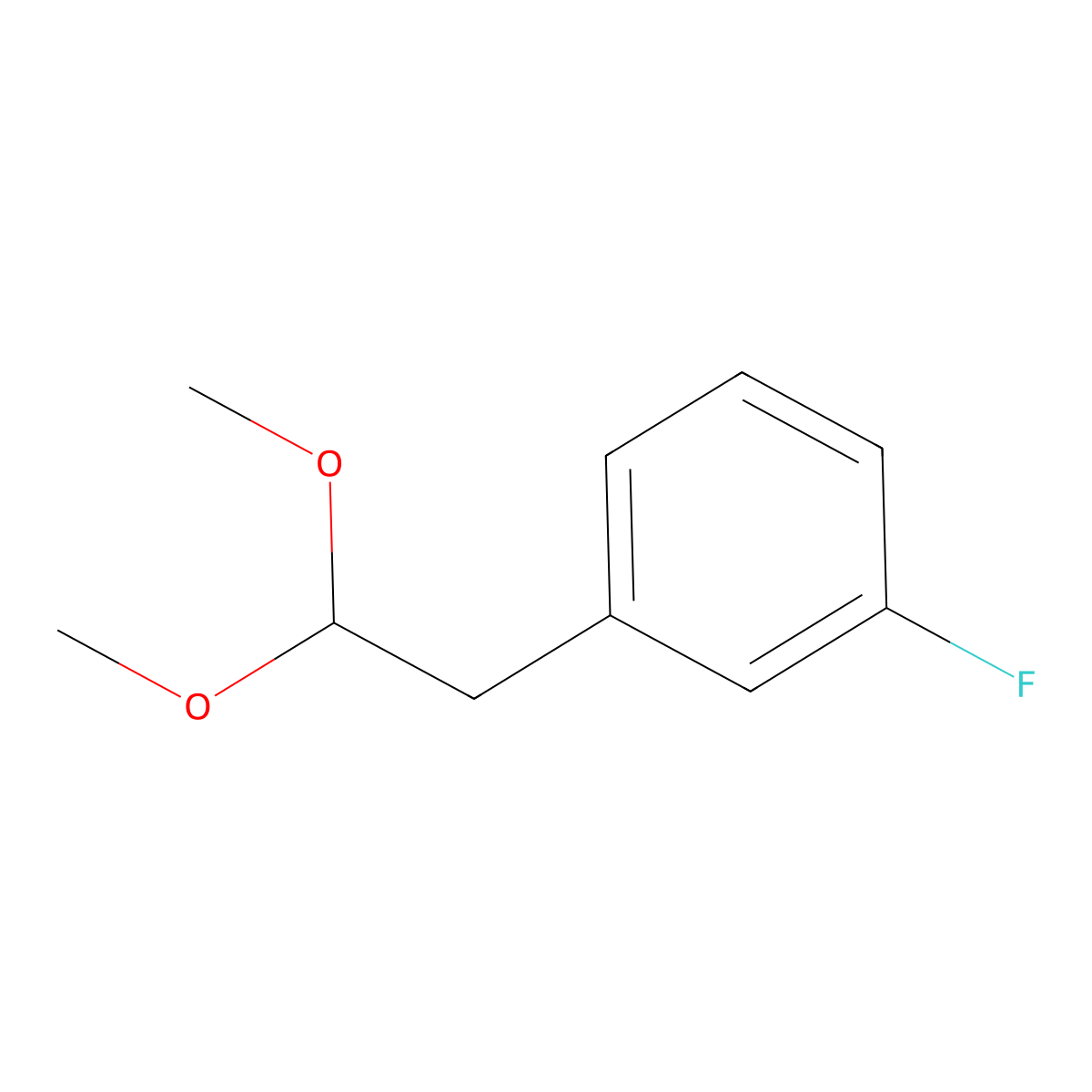 1-(2,2-Dimethoxyethyl)-3-fluorobenzene molecular structure, CAS 1303889-62-4
