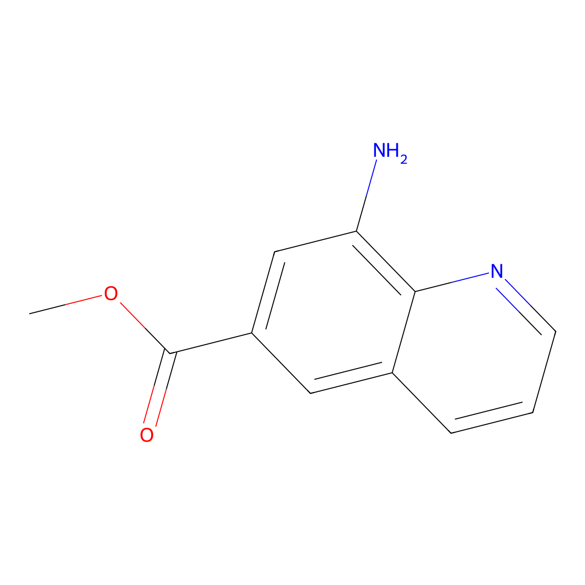 Methyl 8-aminoquinoline-6-carboxylate molecular structure, CAS 1303890-27-8