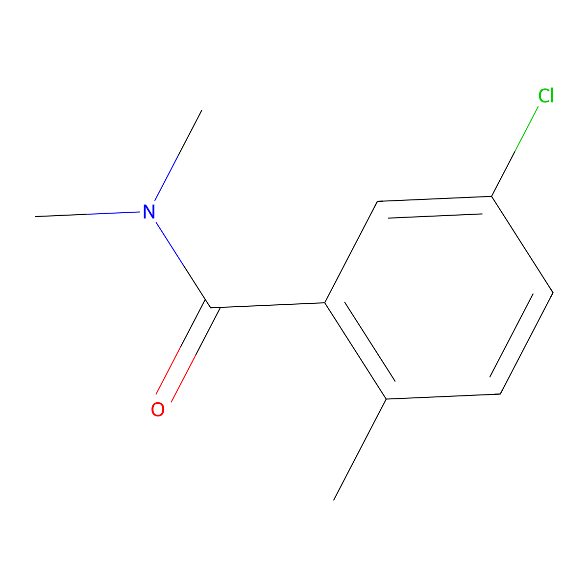 5-Chloro-2,N,N-trimethylbenzamide molecular structure, CAS 130396-63-3