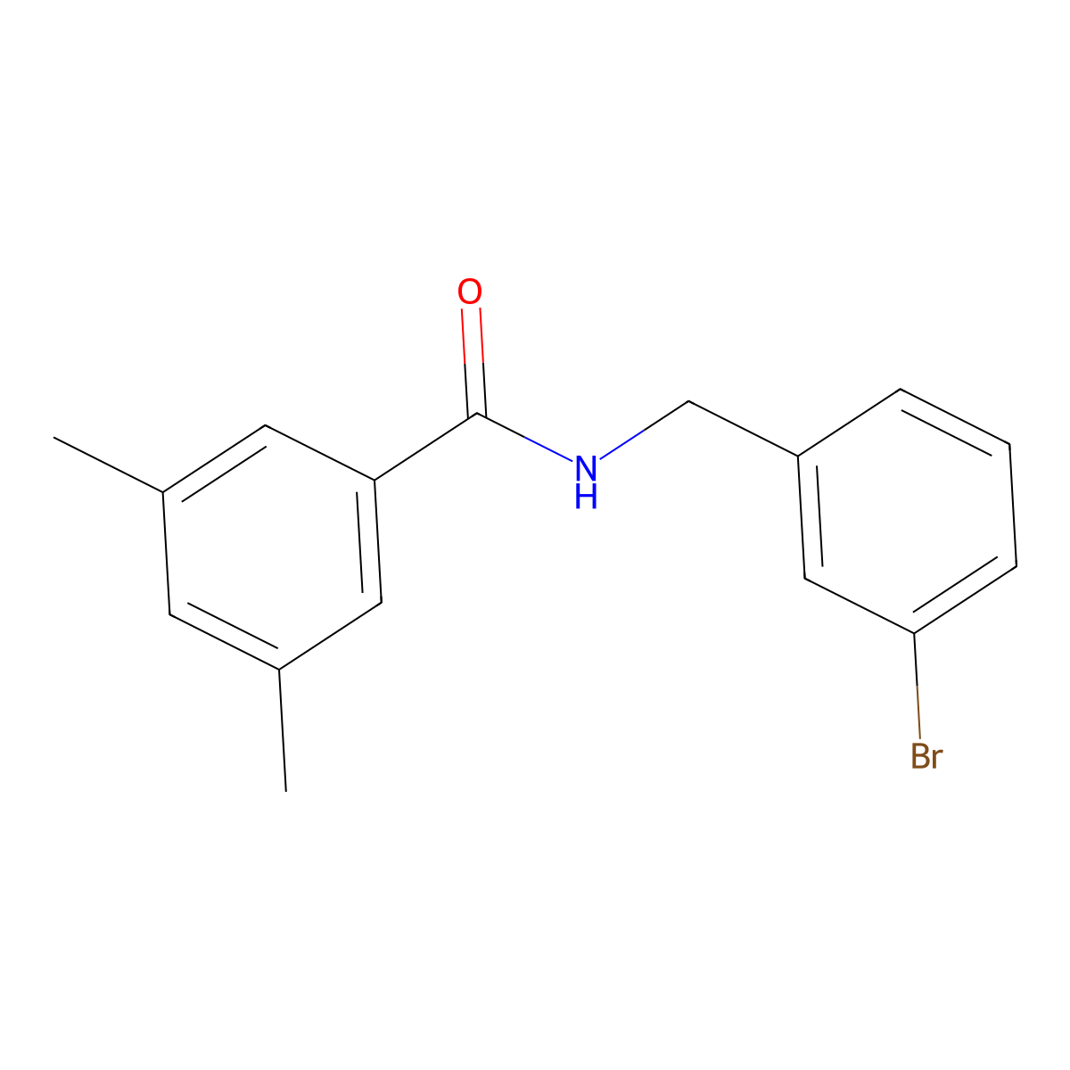 N-[(3-bromophenyl)methyl]-3,5-dimethylbenzamide molecular structure, CAS 1303965-67-4
