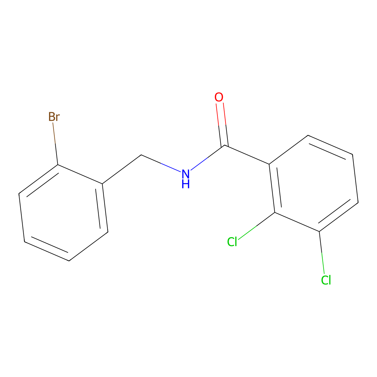 N-[(2-bromophenyl)methyl]-2,3-dichlorobenzamide molecular structure, CAS 1303965-82-3
