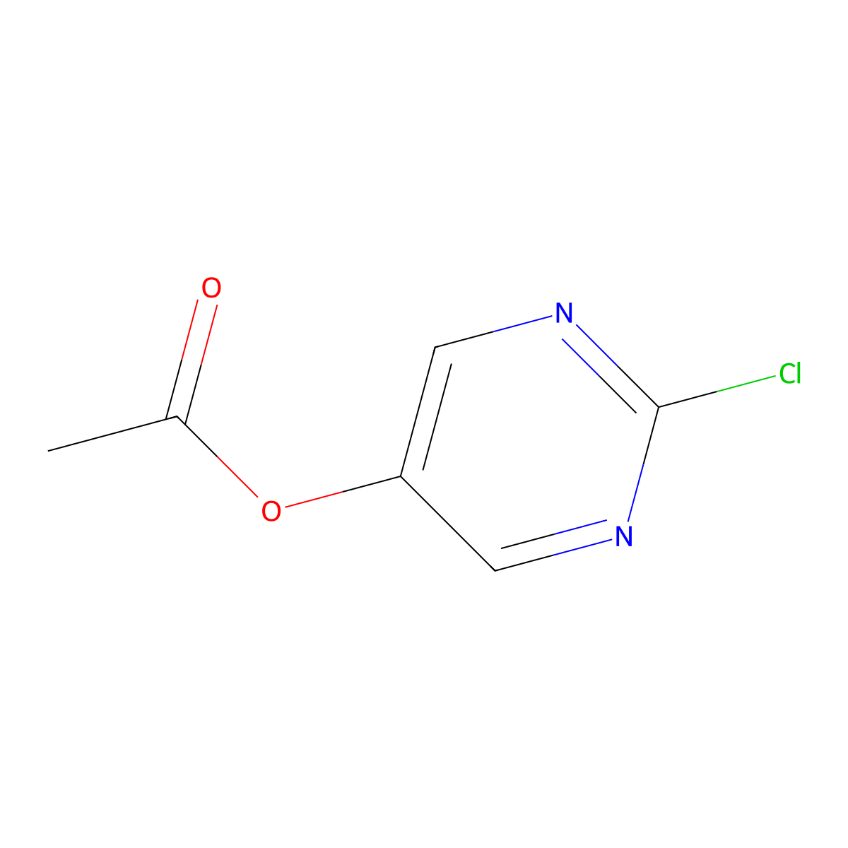 2-Chloro-5-Acetoxypyrimidine molecular structure, CAS 1303967-57-8