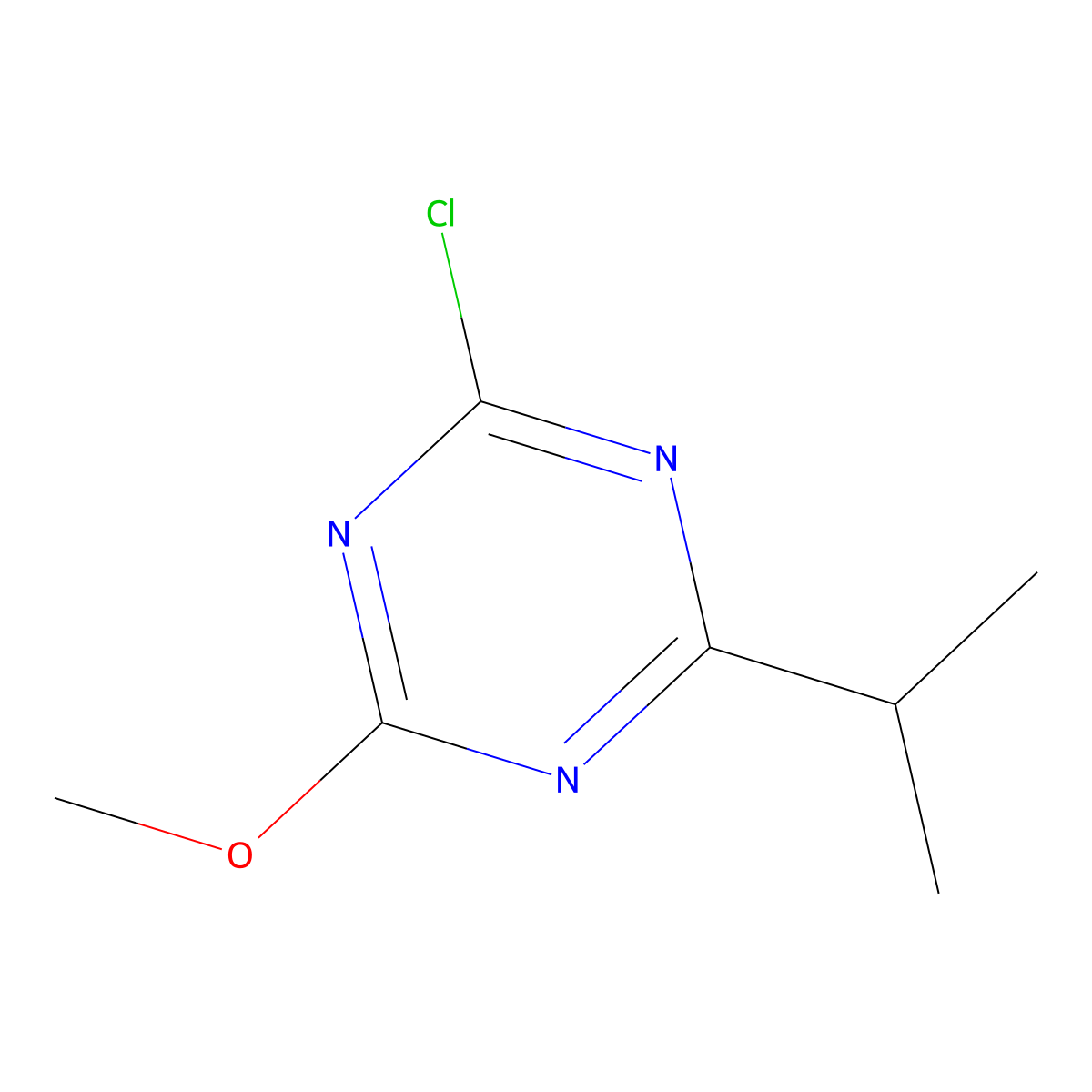 2-Chloro-4-(iso-propyl)-6-methoxy-1,3,5-triazine molecular structure, CAS 1303968-00-4