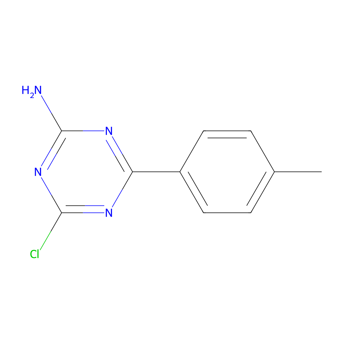 2-Amino-4-chloro-6-(4-tolyl)-1,3,5-triazine molecular structure, CAS 1303968-04-8