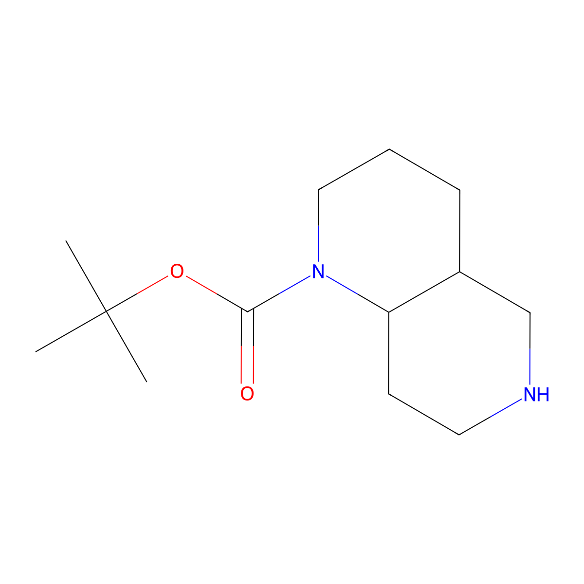Octahydro-[1,6]naphthyridine-1-carboxylic acid tert-butyl ester molecular structure, CAS 1303968-13-9