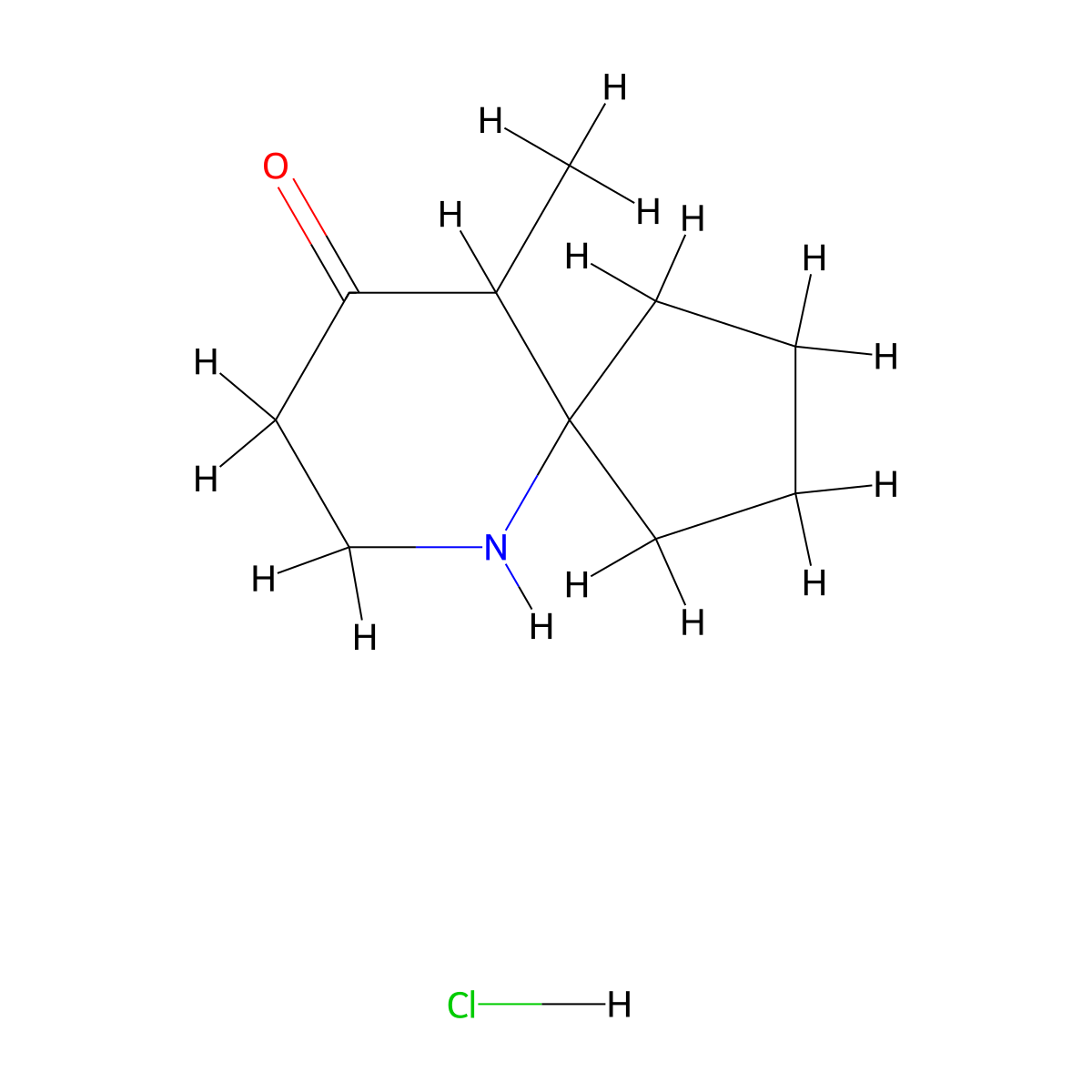 10-Methyl-6-aza-spiro[4.5]decan-9-one hydrochloride molecular structure, CAS 1303968-20-8