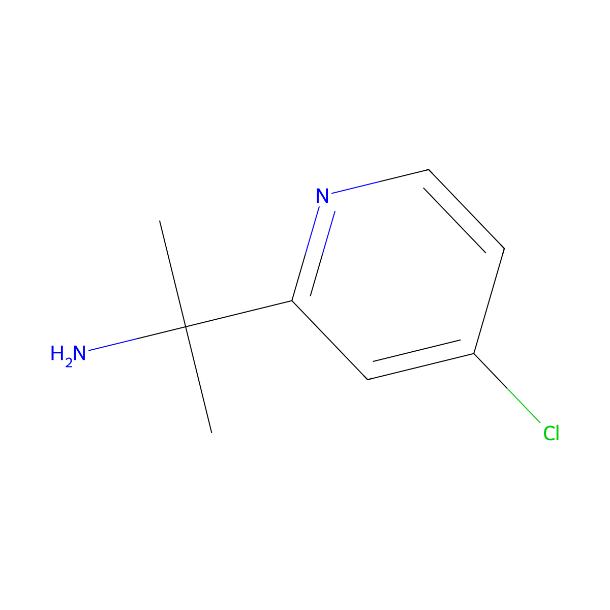2-(4-Chloropyridin-2-yl)propan-2-amine molecular structure, CAS 1303968-31-1