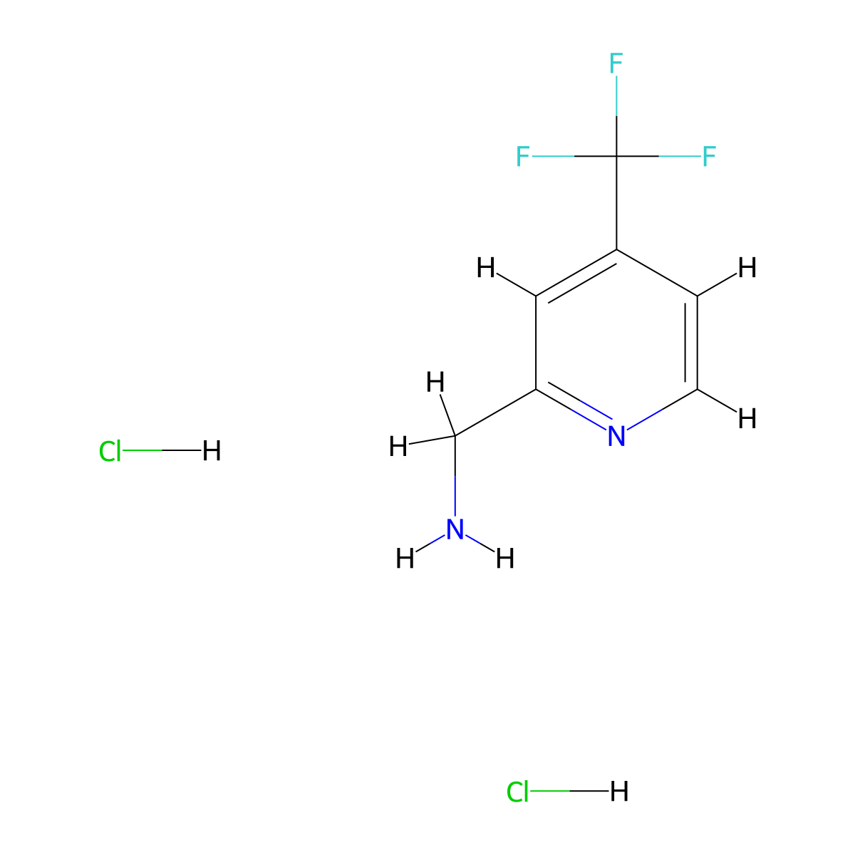 (4-(Trifluoromethyl)pyridin-2-yl)methanamine dihydrochloride molecular structure, CAS 1303968-41-3