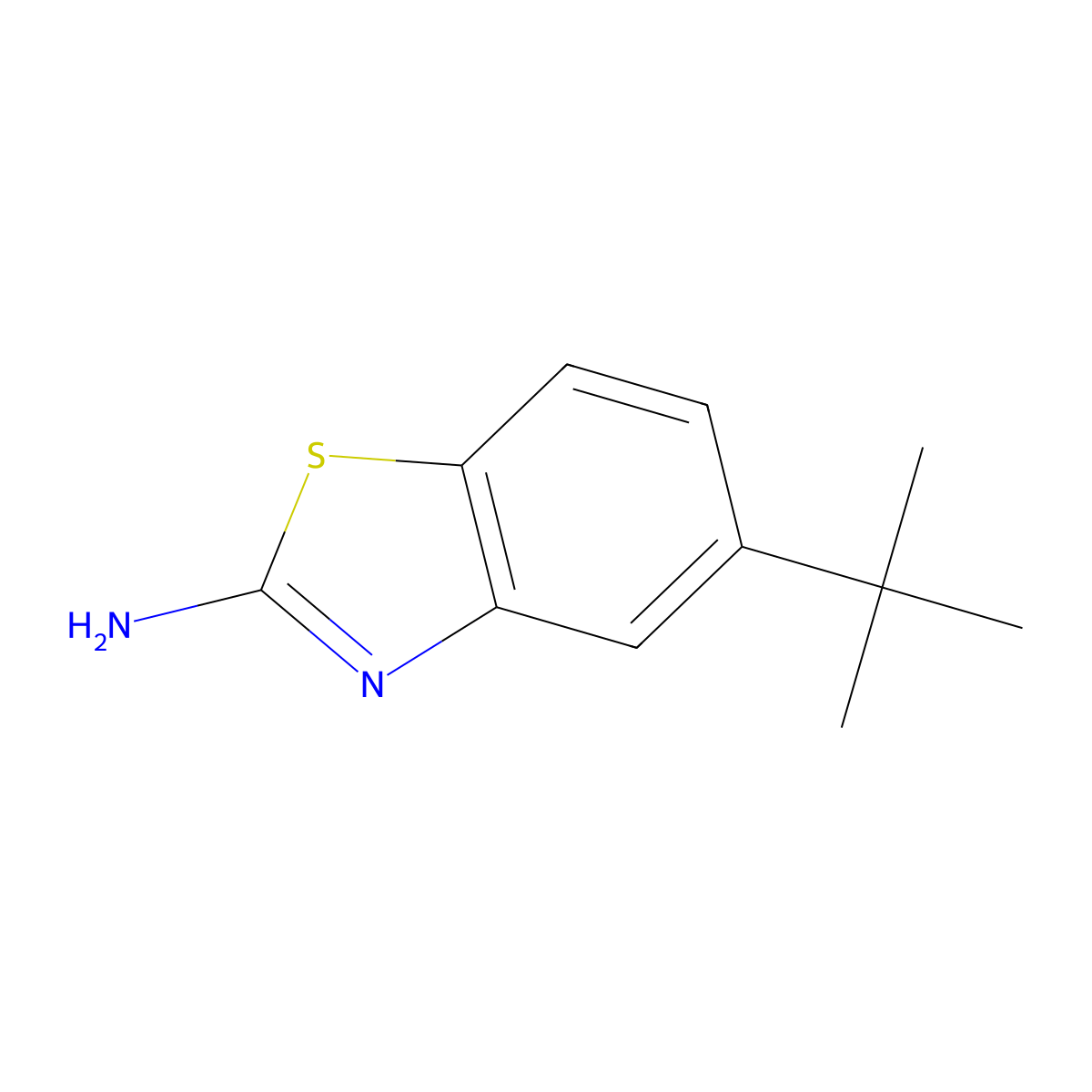 5-(tert-Butyl)benzo[d]thiazol-2-amine molecular structure, CAS 1303968-50-4