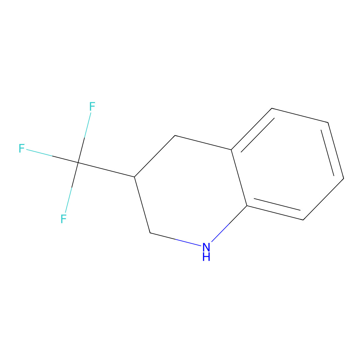 3-(Trifluoromethyl)-1,2,3,4-tetrahydroquinoline molecular structure, CAS 1303972-80-6