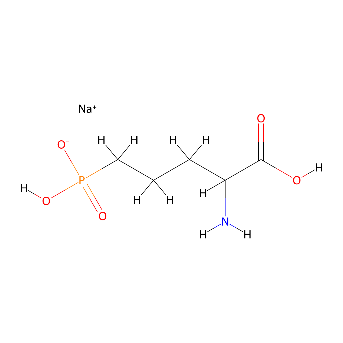 DL-AP5 Sodium salt molecular structure, CAS 1303993-72-7