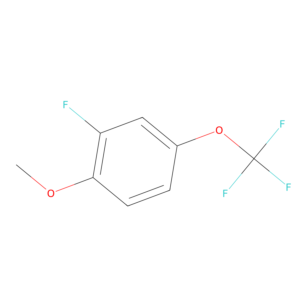 2-Fluoro-4-(trifluoromethoxy)anisole molecular structure, CAS 1303994-08-2