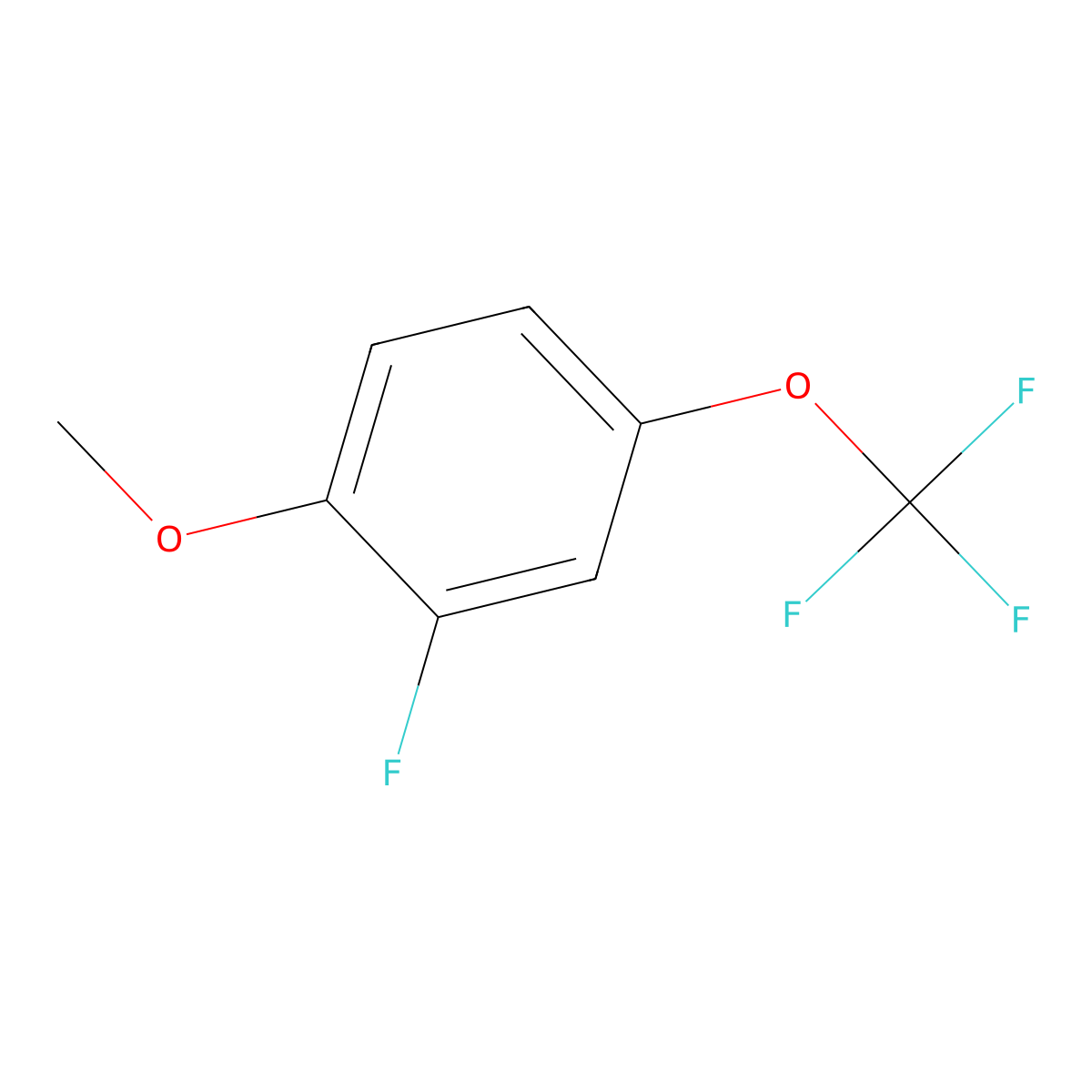 2-Fluoro-4-(trifluoromethoxy)anisole molecular structure, CAS 1303994-08-2