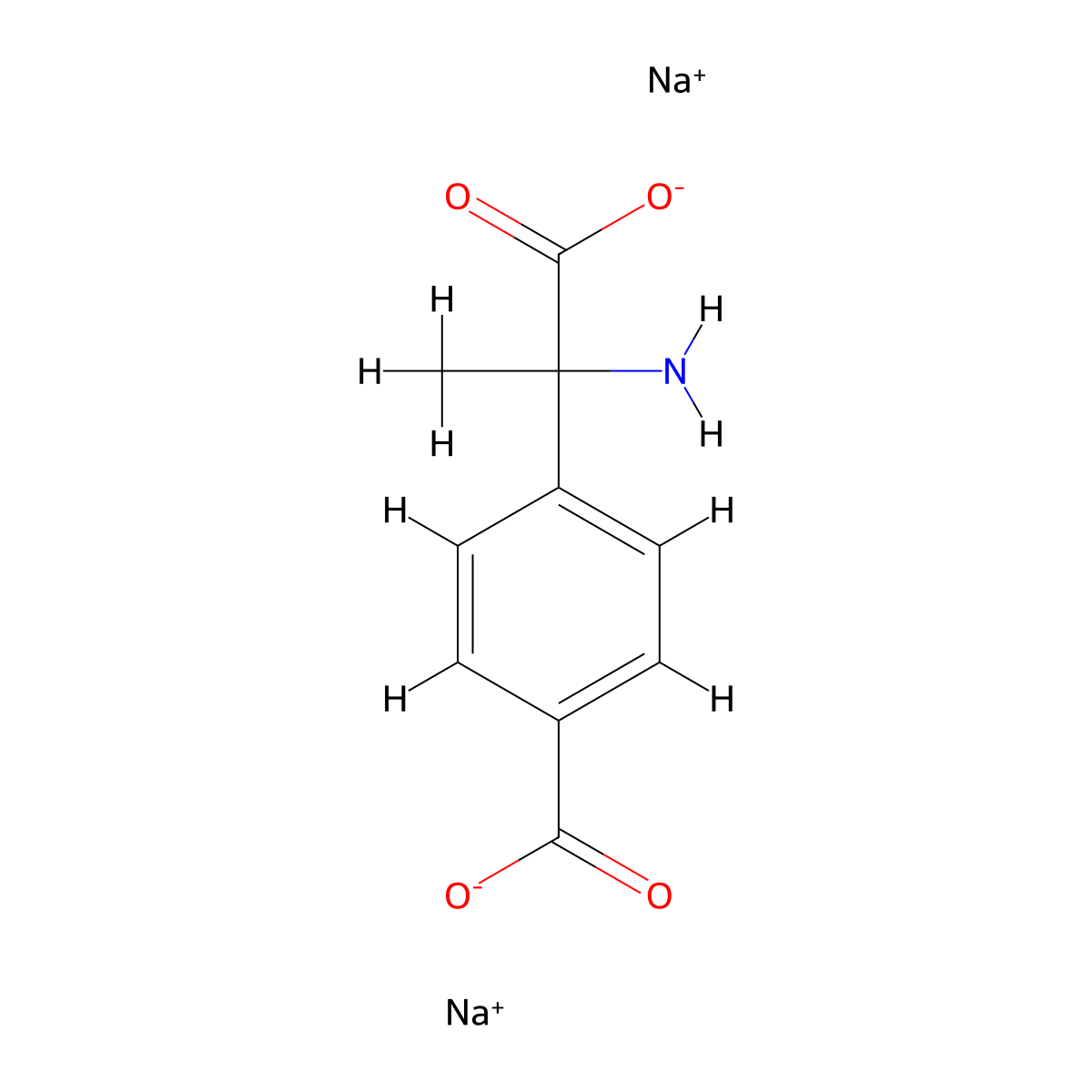 (RS)-MCPG disodium salt molecular structure, CAS 1303994-09-3