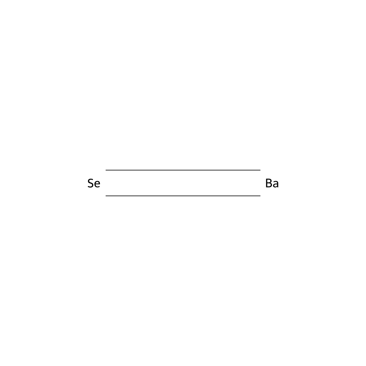 Barium selenide (BaSe) molecular structure, CAS 1304-39-8