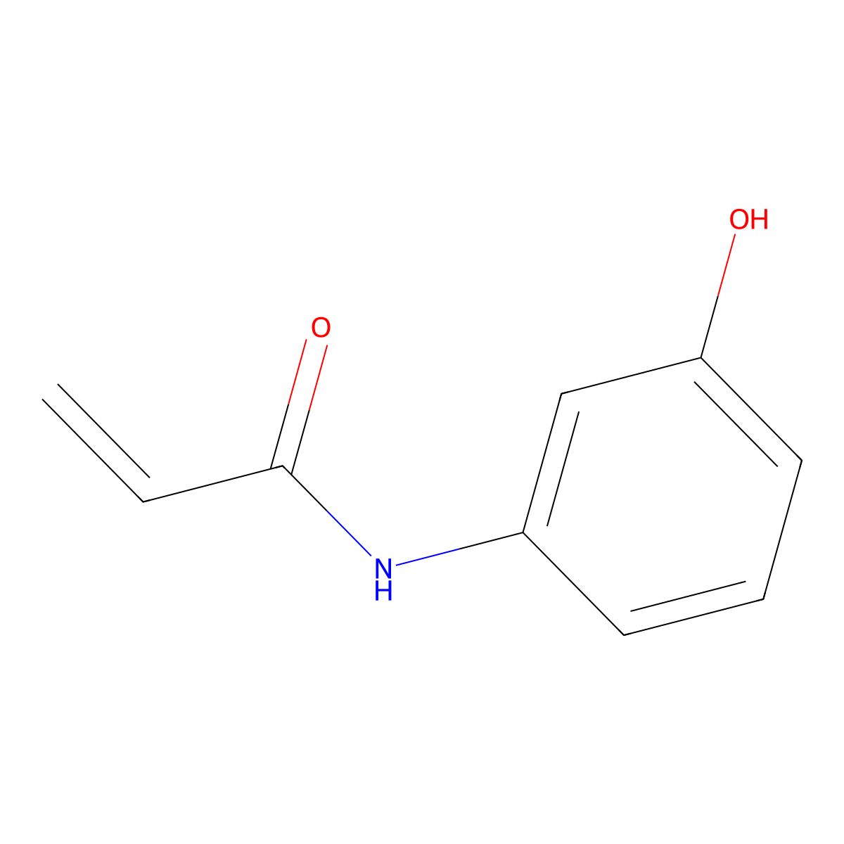 n-(3-Hydroxyphenyl)acrylamide molecular structure, CAS 13040-21-6