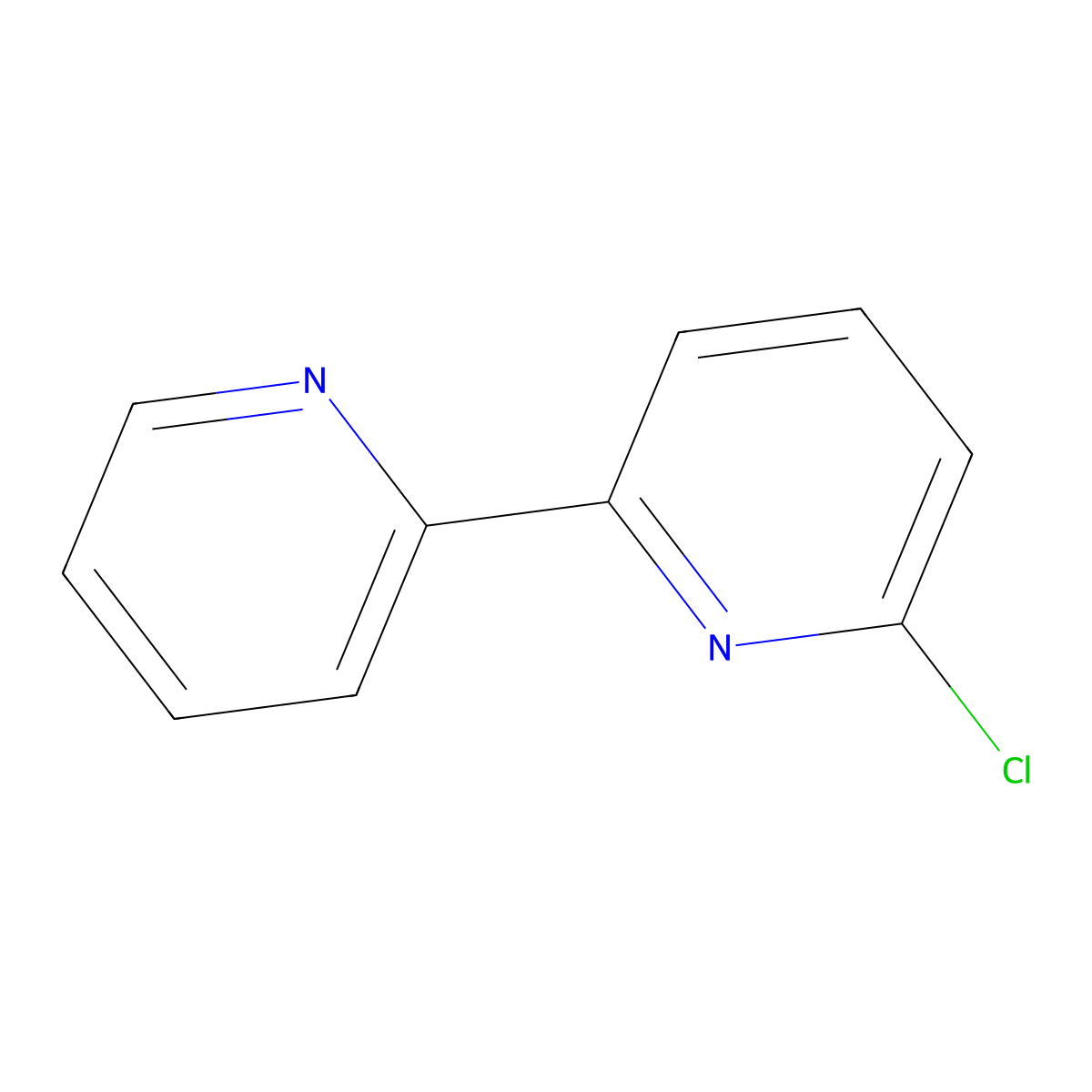 2-Chloro-6-(pyridin-2-yl)pyridine molecular structure, CAS 13040-77-2