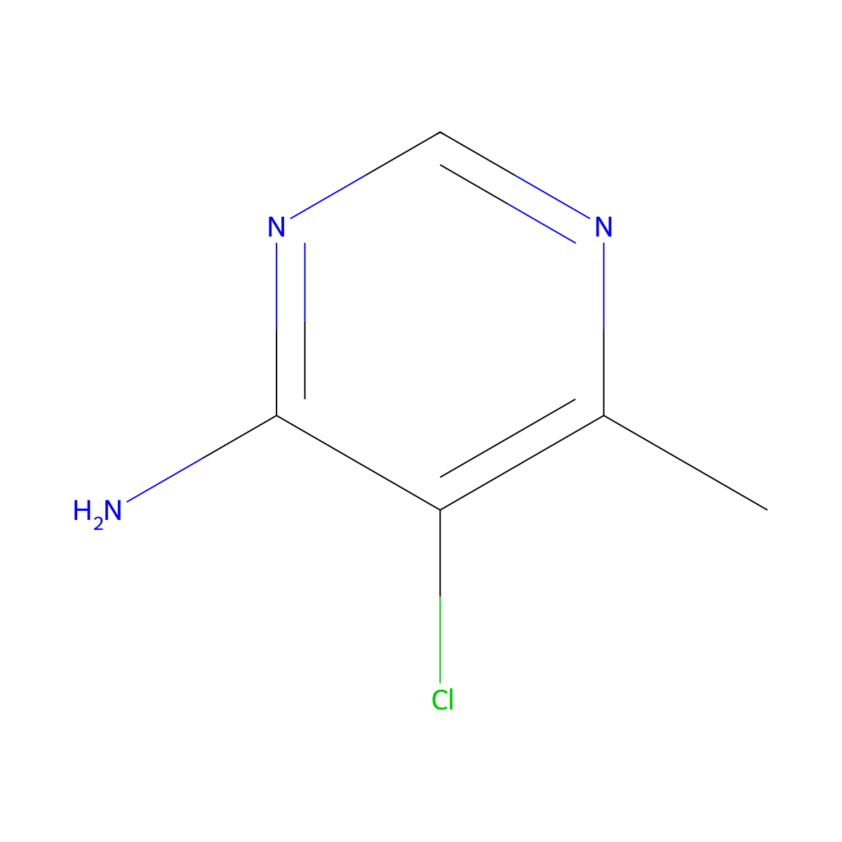5-Chloro-6-methylpyrimidin-4-amine molecular structure, CAS 13040-89-6