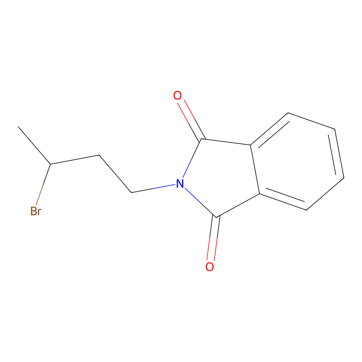 2-(3-Bromo-butyl)-isoindole-1,3-dione molecular structure, CAS 130400-64-5