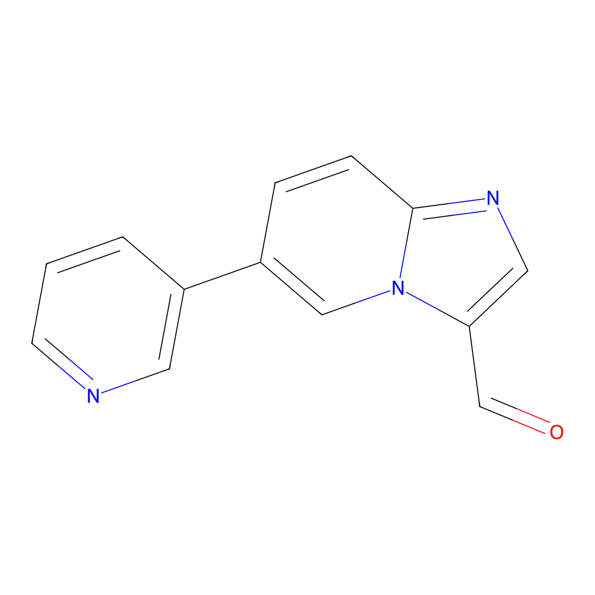 6-(Pyridin-3-yl)imidazo[1,2-a]pyridine-3-carbaldehyde molecular structure, CAS 1304017-50-2