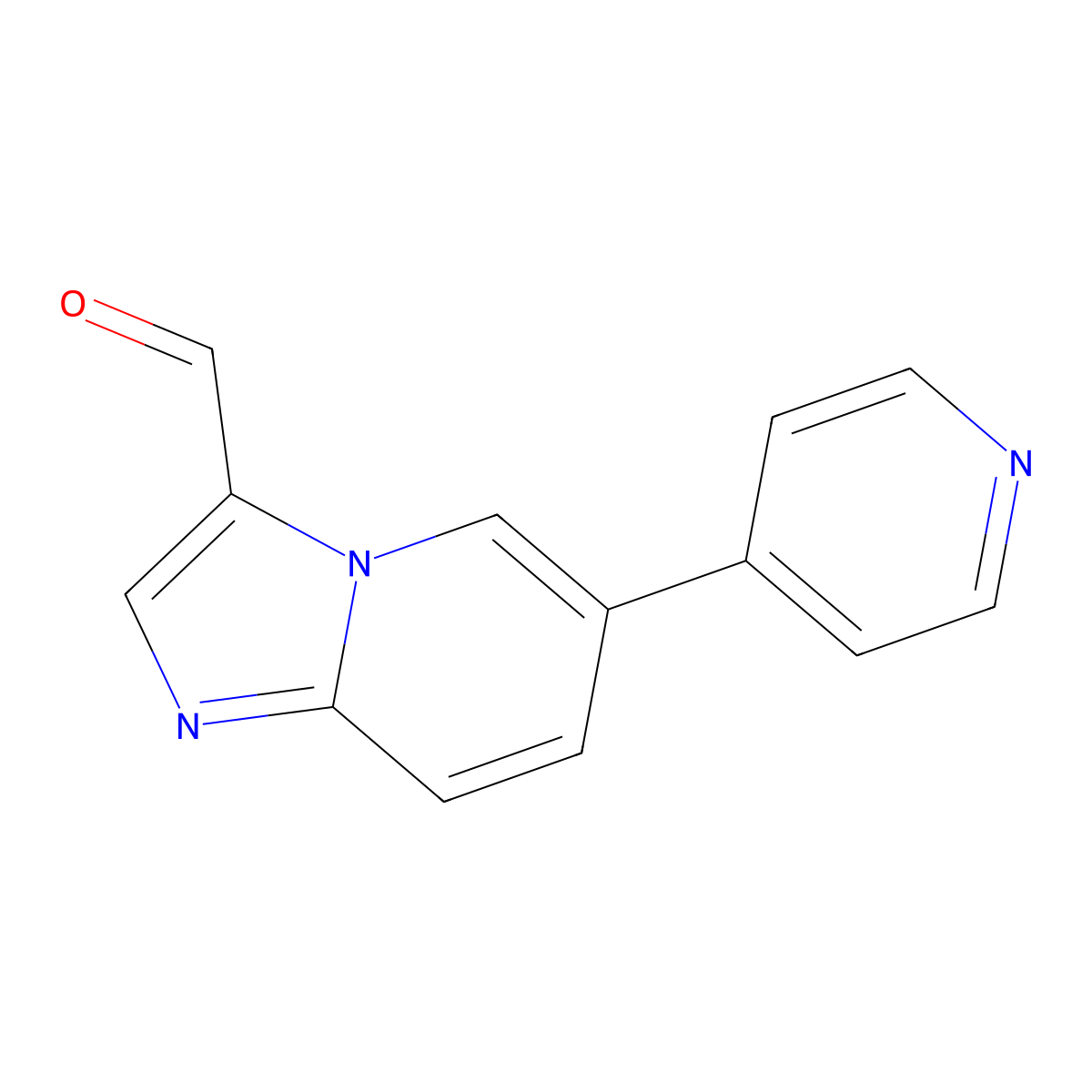 6-(Pyridin-4-yl)imidazo[1,2-a]pyridine-3-carbaldehyde molecular structure, CAS 1304017-51-3