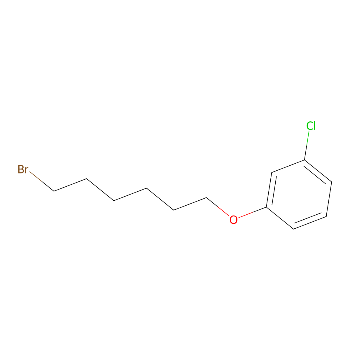 1-((6-Bromohexyl)oxy)-3-chlorobenzene molecular structure, CAS 130402-57-2