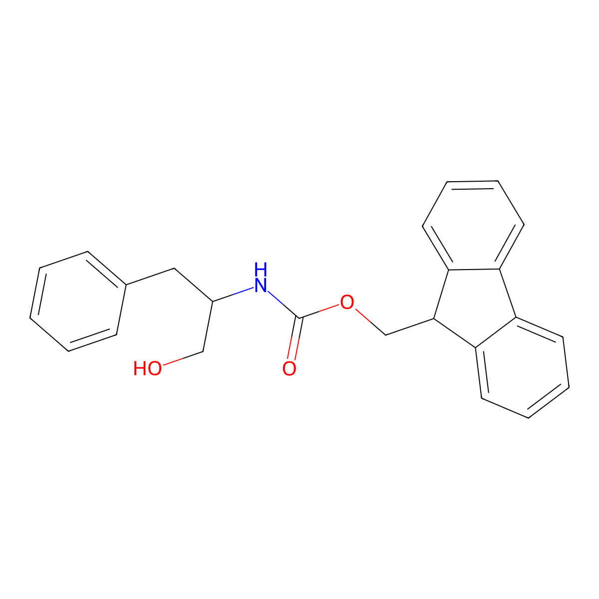 Fmoc-d-Phenylalaninol molecular structure, CAS 130406-30-3