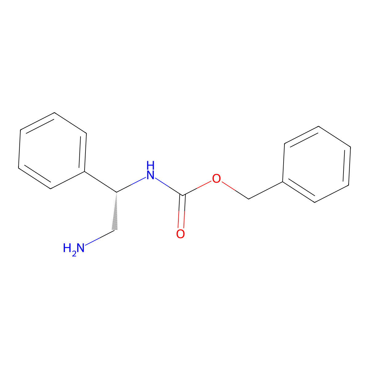 (S)-(2-Amino-1-phenyl-ethyl)-carbamic acid benzyl ester molecular structure, CAS 130406-36-9