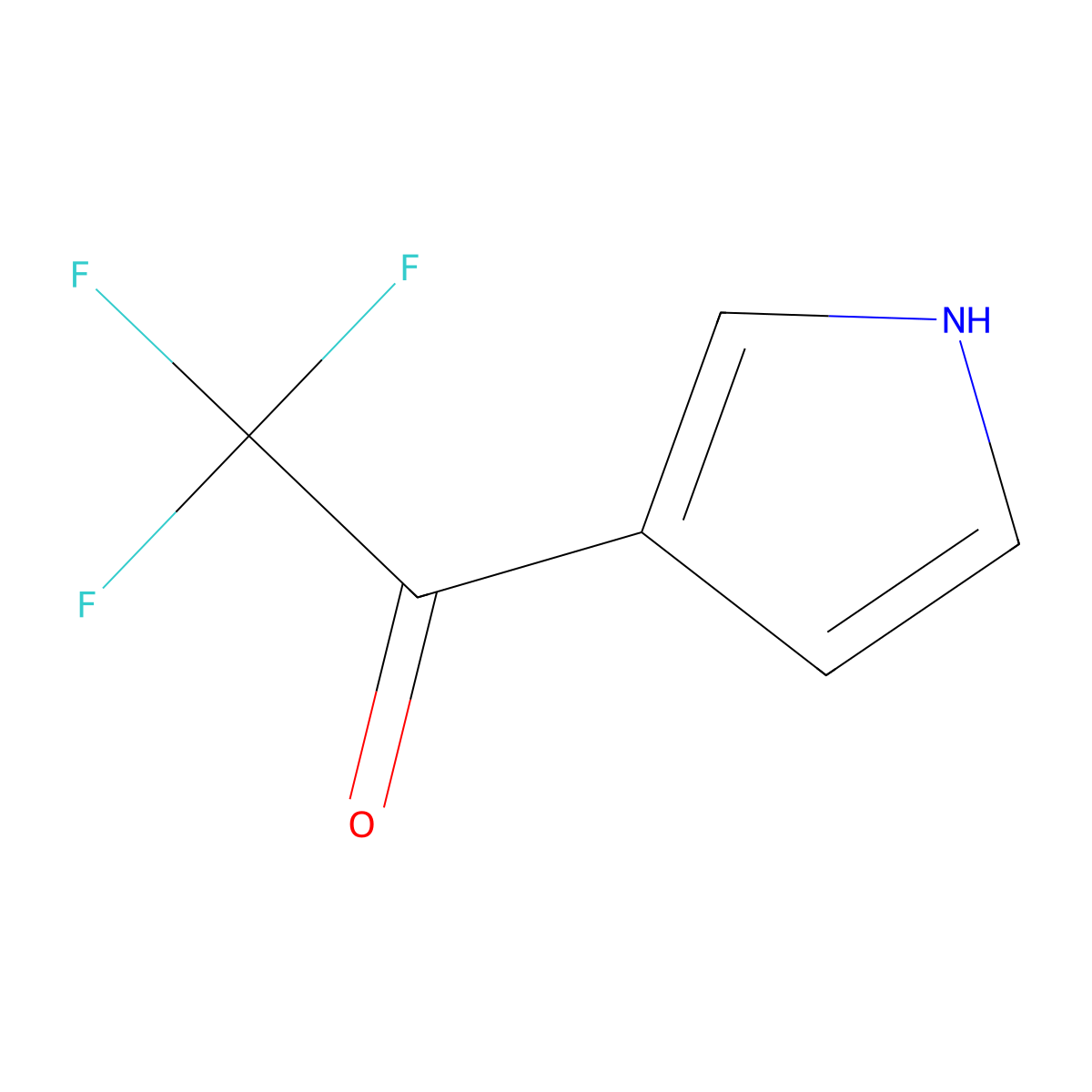2,2,2-trifluoro-1-(1H-pyrrol-3-yl)ethan-1-one molecular structure, CAS 130408-89-8