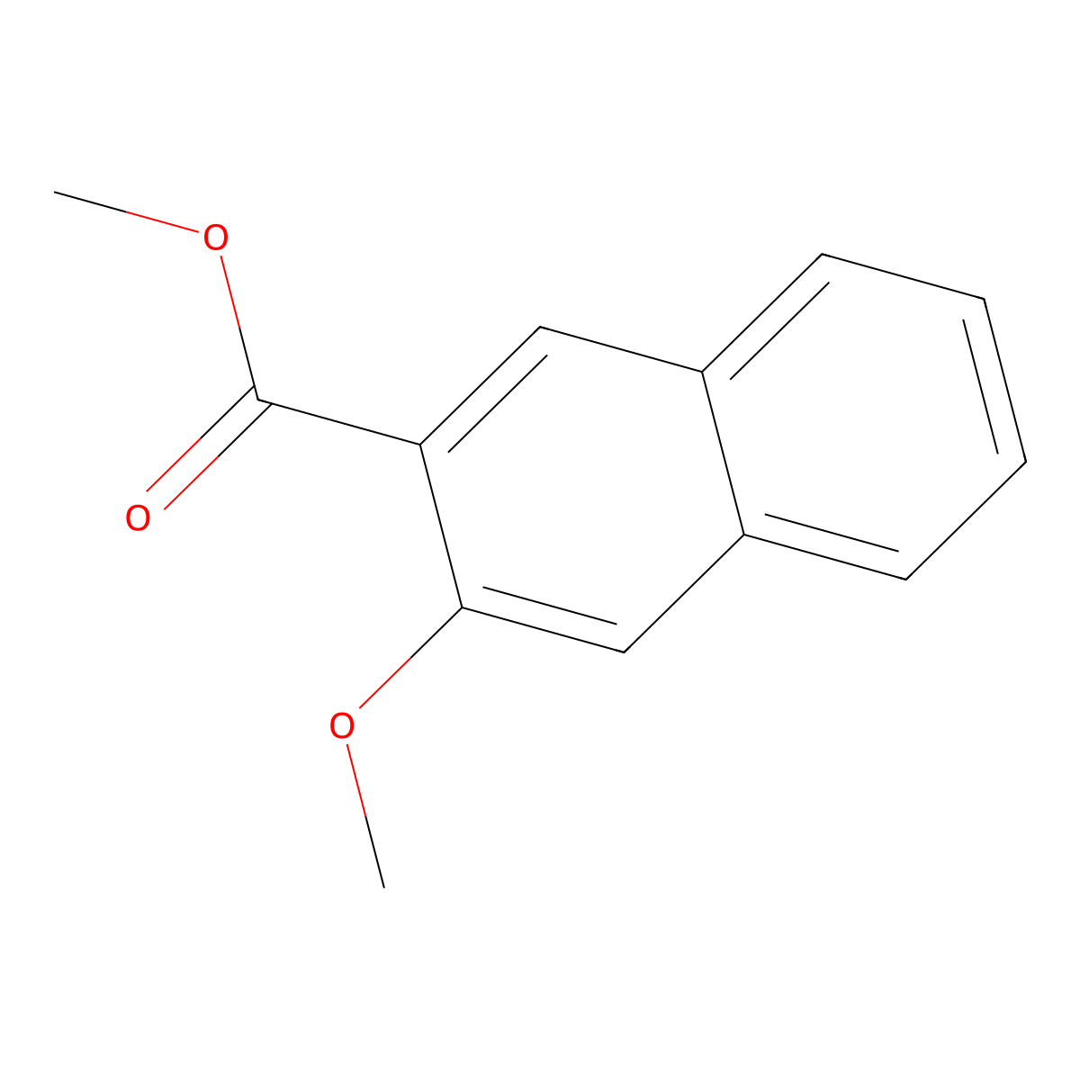 Methyl 3-Methoxy-2-naphthoate molecular structure, CAS 13041-60-6
