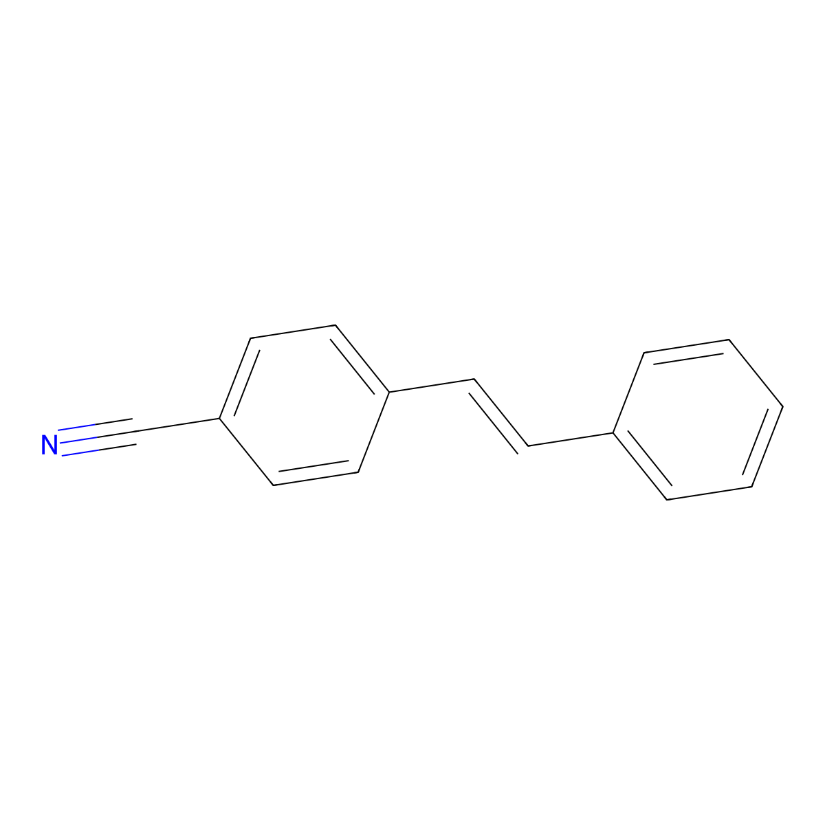 4-Cyanostilbene molecular structure, CAS 13041-79-7