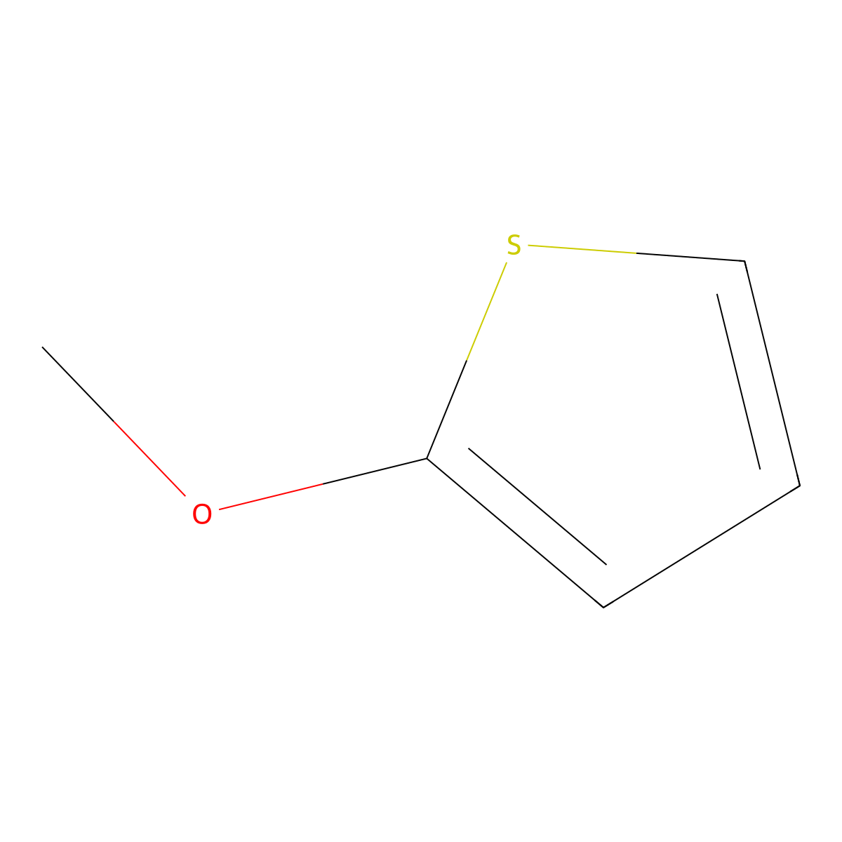 2-Methoxythiophene molecular structure, CAS 130410-20-7