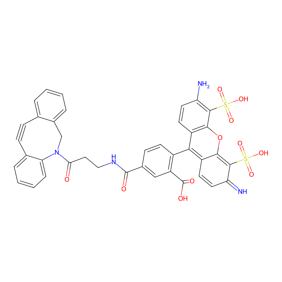 AFDye-488-DBCO molecular structure, CAS 1304143-17-6