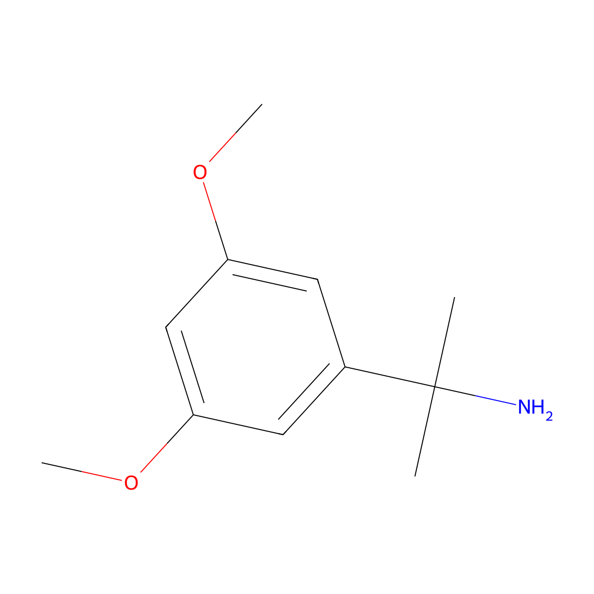 2-(3,5-Dimethoxyphenyl)propan-2-amine molecular structure, CAS 130416-37-4