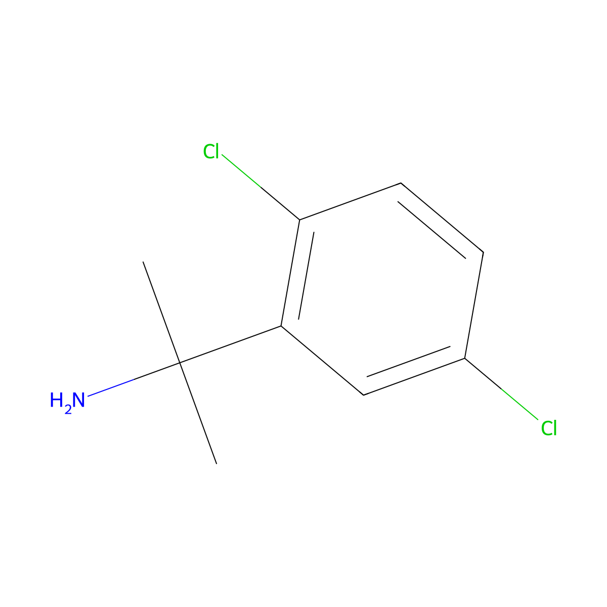 2-(2,5-Dichlorophenyl)propan-2-amine molecular structure, CAS 130416-45-4